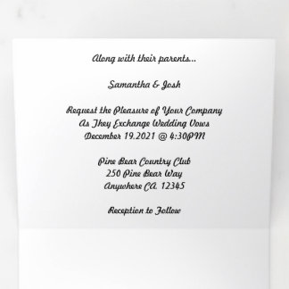 Micro weddding + sla de datumcombinatie drivoudig  drieluik programma