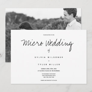 Micro Wedding Photo Horizontal Wedding