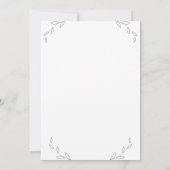 Micro Wedding White Gray Leaves (Achterkant)