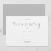 Micro Wedding White Grey Horizontal (Voorkant / Achterkant)