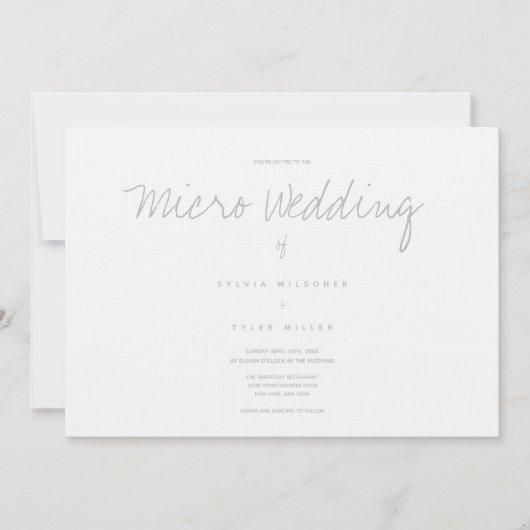Micro Wedding White Grey Horizontal (Voorkant)