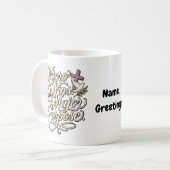 Micro Wins Grote Doel Inspirerende Geest Koffiemok (Voorkant links)