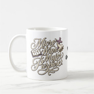 Micro Wins Grote Doel Inspirerende Geest Koffiemok