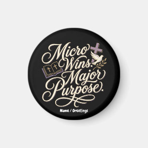 Micro Wins Grote Doel Inspirerende Geest Magneet