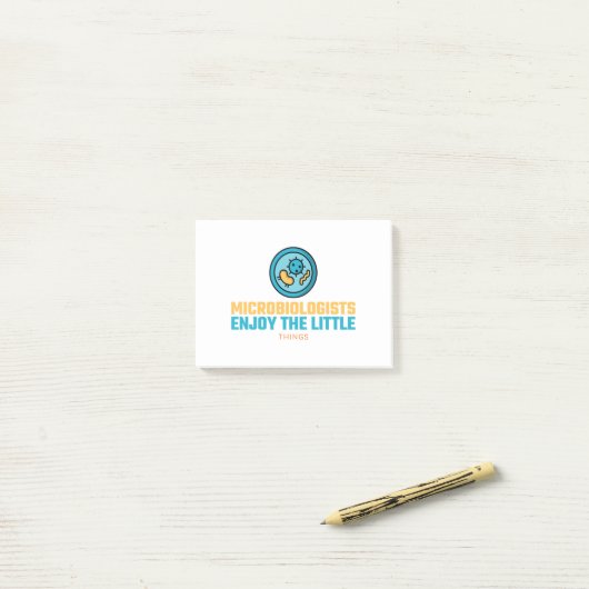 Microbiologen Enjoy The Little Things Post-it® Notes (Op bureau)