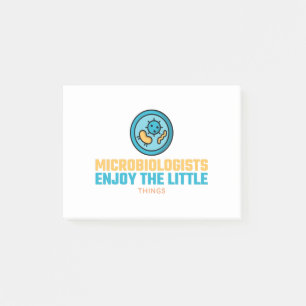 Microbiologen genieten van de kleine dingen post-it® notes