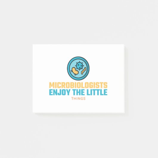 Microbiologen genieten van de kleine dingen post-it® notes (Voorkant)