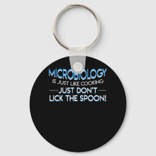 Microbiologie als koken Dont Lick Spoon Sleutelhanger