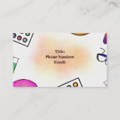 Microbiologie + Cartes de visite éclatants (Dos)