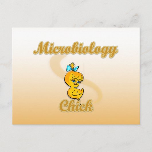 Microbiologie Chick Briefkaart (Voorkant)