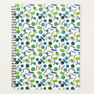 Microbiologie - Kleur op wit Planner