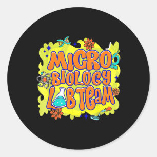 Microbiologie Lab Team Lab Week 2025 Mystery Scien Ronde Sticker