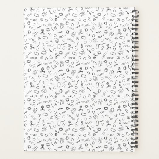 Microbiologie - Noir sur blanc (Dos)