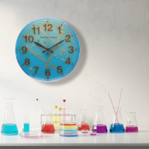Microbiologie Wandklok Lab Home of Kantoor Decor