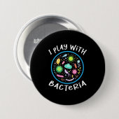 Microbiologie Wetenschapsleraar Ronde Button 7,6 Cm (Voorkant /achterkant)