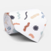  microbiologie - Witte overzichten op wit Stropdas (Opgerold)