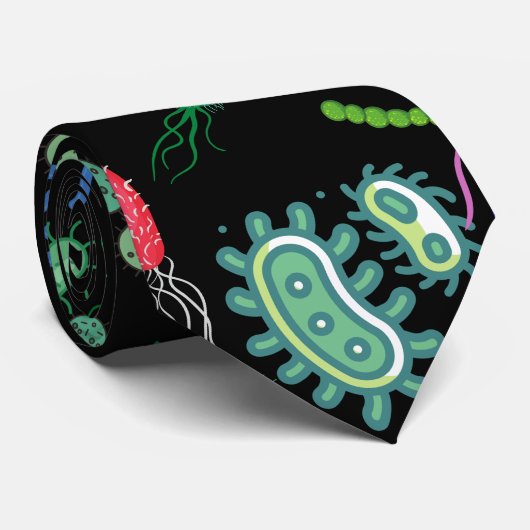 Microbiologisch patroon stropdas (Opgerold)