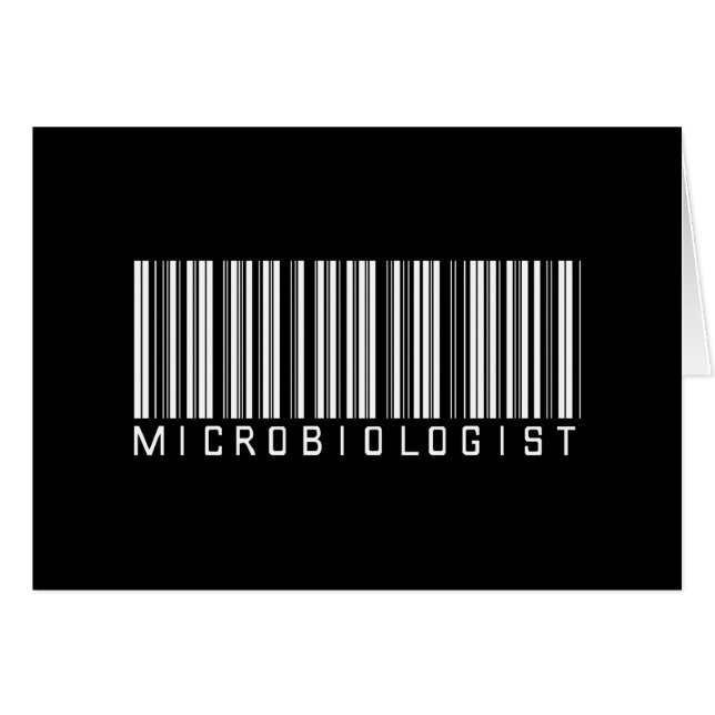 Microbioloog Bar-code (Voorkant Horizontaal)