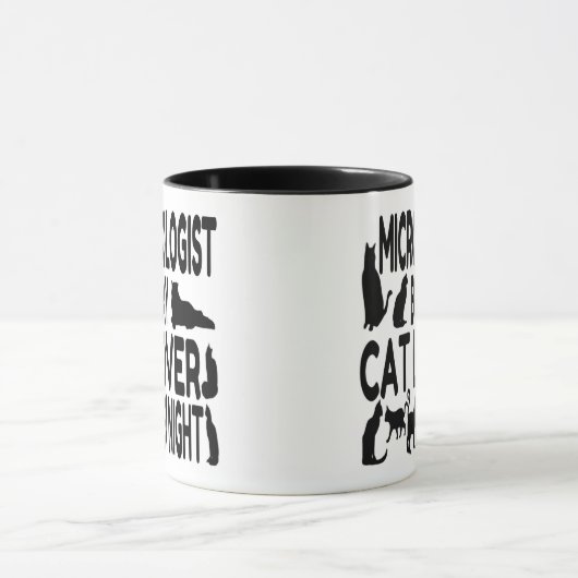 Microbioloog houdt van katten mok (Midden)