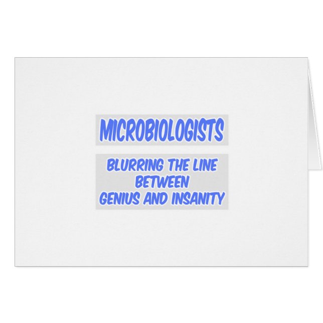 Microbioloog Joke .. Genie en krankzinnigheid (Voorkant Horizontaal)