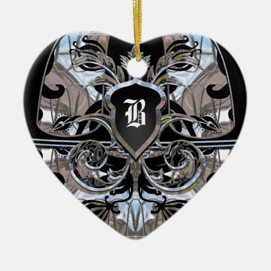 Microbioom Victoriaans Keramisch Ornament (Voorkant)