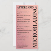 Microblading Aftercare Roos & Gold_Example Bedankkaart (Voorkant)