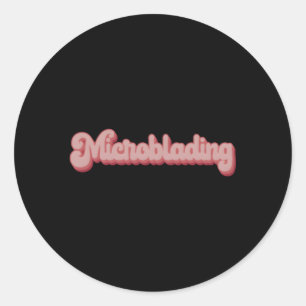 Microblading Brow Eyebrow Microblading Ronde Sticker