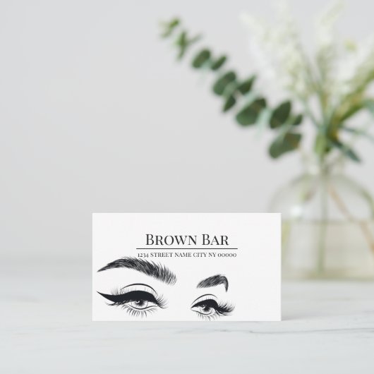 Microblading Brows & Lashes, Eyelash Extensions Visitekaartje (Staand voorkant)