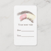 Microblading Brows Salon Appointment Card Afsprakenkaartje (Voorkant)