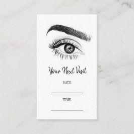 Microblading Brows Salon Appointment Card Afsprakenkaartje