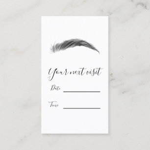Microblading Brows Salon Appointment Card Afsprakenkaartje