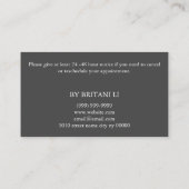 Microblading Brows Salon Appointment Card Afsprakenkaartje (Achterkant)