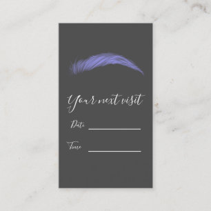 Microblading Brows Salon Appointment Card Afsprakenkaartje