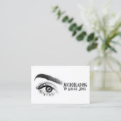 Microblading Eyebrows & Lashes Salon Visitekaartje (Staand voorkant)