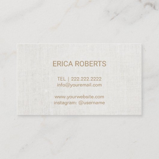 Microblading Eyebrows Makeup Artist Gold Script Visitekaartje (Achterkant)