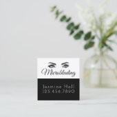Microblading, Eyebrows, Tattoo, Permanente Makeup Vierkante Visitekaartje (Staand voorkant)