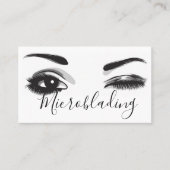 Microblading, Eyebrows, Tattoo, Permanente Makeup Visitekaartje (Voorkant)