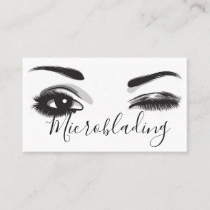 Microblading, Eyebrows, Tattoo, Permanente Makeup Visitekaartje