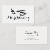 Microblading, Eyebrows, Tattoo, Permanente Makeup Visitekaartje (Voorkant / Achterkant)