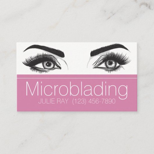 Microblading, Eyebrows, Tattoo, Permanente Makeup Visitekaartje (Voorkant)