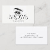 Microblading, Eyebrows, Tattoo, Permanente Makeup Visitekaartje (Voorkant / Achterkant)