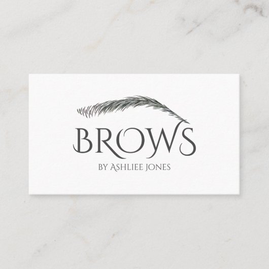 Microblading, Eyebrows, Tattoo, Permanente Makeup Visitekaartje (Voorkant)