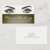 Microblading, Eyebrows, Tattoo, Permanente Makeup Visitekaartje (Voorkant / Achterkant)