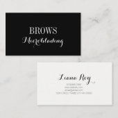 Microblading, Eyebrows, Tattoo, Permanente Makeup Visitekaartje (Voorkant / Achterkant)