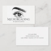 Microblading, Eyebrows, Tattoo, Permanente Makeup Visitekaartje (Voorkant / Achterkant)