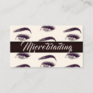 Microblading, Eyebrows, Tattoo, Permanente Makeup Visitekaartje