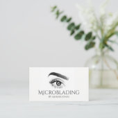 Microblading, Eyebrows, Tattoo, Permanente Makeup Visitekaartje (Staand voorkant)