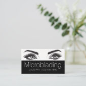 Microblading, Eyebrows, Tattoo, Permanente Makeup Visitekaartje (Staand voorkant)