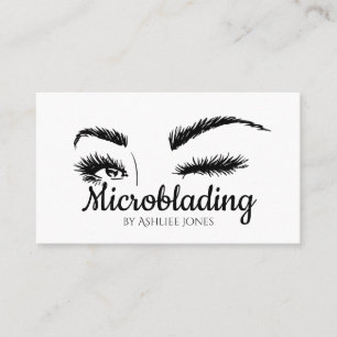 Microblading, Eyebrows, Tattoo, Permanente Makeup  Visitekaartje
