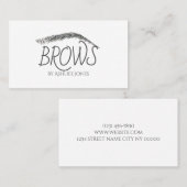 Microblading, Eyebrows, Tattoo, Permanente Makeup Visitekaartje (Voorkant / Achterkant)